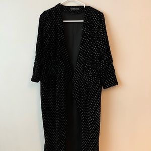 SOLD Zara Sparkly Black Cape Dress / Cardigan